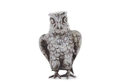 Lot 221 - A Victorian cast silver pepper pot...