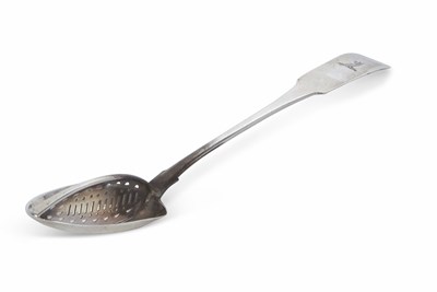 Lot 224 - A George III Irish silver draining spoon,...