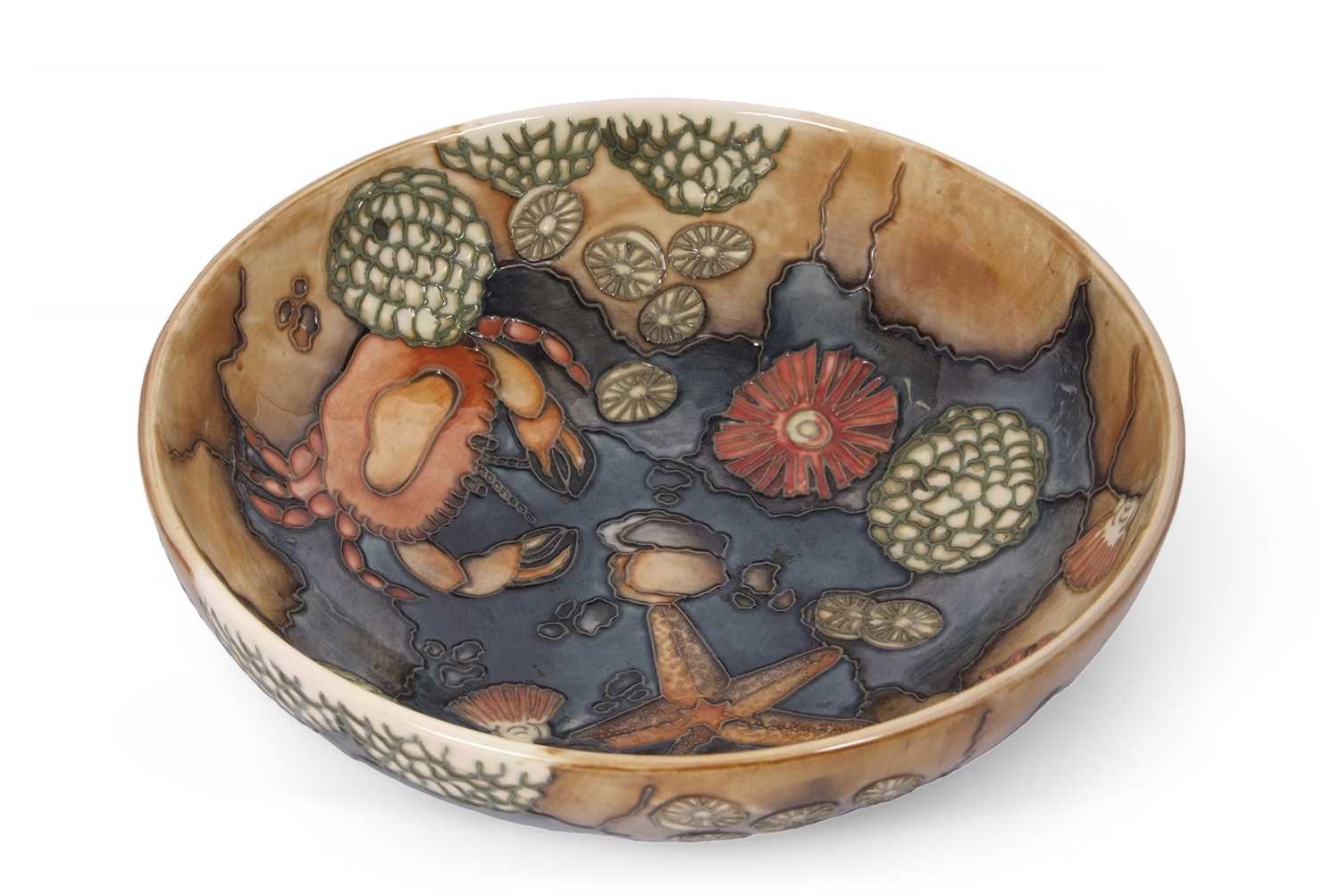 Lot 49 - A Moorcroft bowl in the RockPool pattern,...