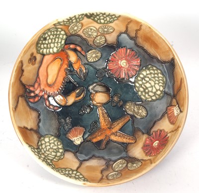 Lot 49 - A Moorcroft bowl in the RockPool pattern,...