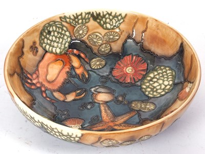 Lot 49 - A Moorcroft bowl in the RockPool pattern,...
