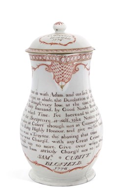 Lot 66 - An important documentary Lowestoft porcelain...