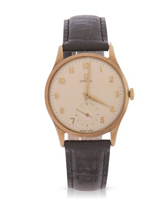 Lot 261 - A 9ct gold cased Omega gents wristwatch,...