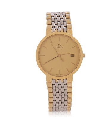 Lot 262 - Omega De Ville two tone gents wristwatch,...