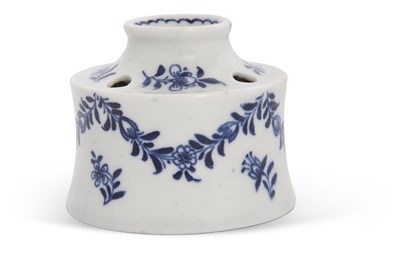 Lot 71 - A very rare Lowestoft porcelain blue and white...