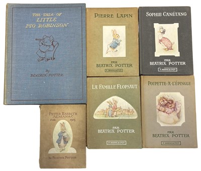 Lot 213 - BEATRIX POTTER: 6 Titles: THE TALE OF LITTLE...
