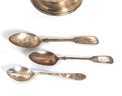 Lot 50 - Mixed Lot: George VI silver pedestal bowl of...