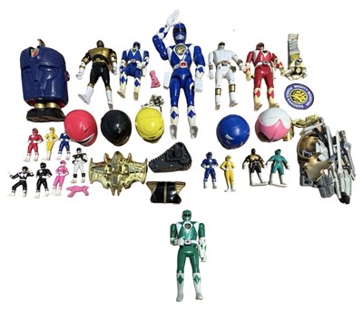 Lot 212 - A collection of 1990s Power Ranger figures,...