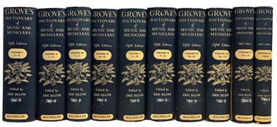 Lot 189 - ERIC BLOM (Ed): GROVE'S DICTIONARY OF MUSIC...