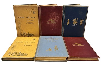 Lot 226 - A A MILNE: 6 Titles: THE HOUSE AT POOH CORNER,...