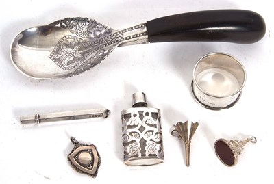 Lot 76 - Mixed Lot: A hallmarked silver serviette ring,...