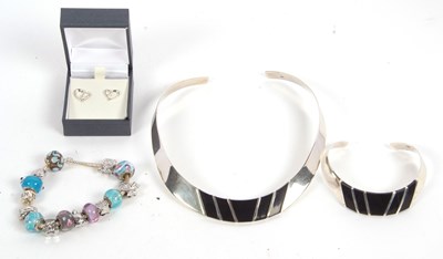 Lot 232 - A mixed lot: to include a silver torque...