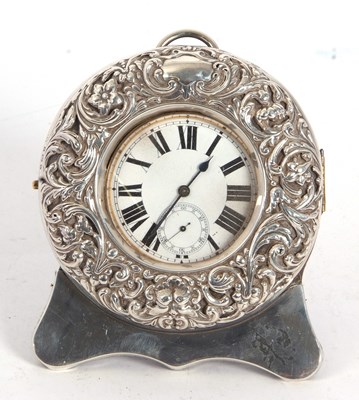 Lot 115 - An Edwardian silver cased Goliath watch with ...
