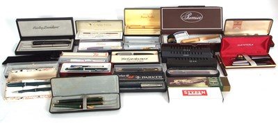 Lot 162 - Mixed Lot: Mainly cased fountain pens, pens,...
