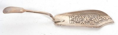 Lot 164 - A Victorian silver fiddle pattern fish slice...
