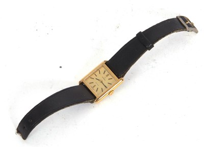 Lot 228 - A lady's Omega Deville tank style wristwatch,...