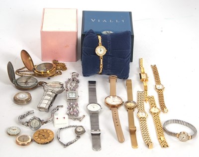Lot 250 - Mixed Lot: Various wristwatches and pocket...
