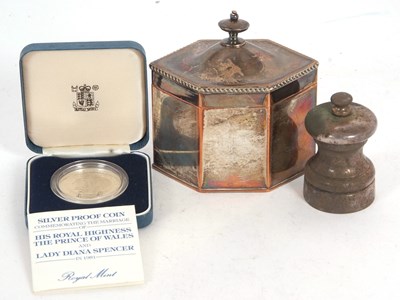 Lot 199 - Mixed Lot: A hallmarked silver framed pepper...
