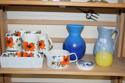 Lot 522 - MIXED LOT VARIOUS CERAMICS TO INCLUDE POPPY...