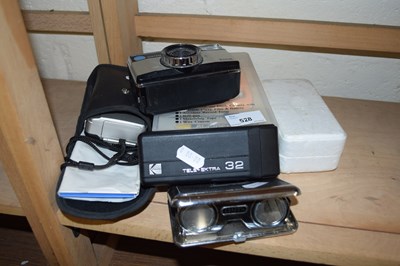 Lot 528 - MIXED LOT VARIOUS CAMERAS, FOLDING BINOCULARS...