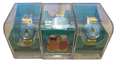 Lot 200 - Three vintage cased Fred Flinstone...