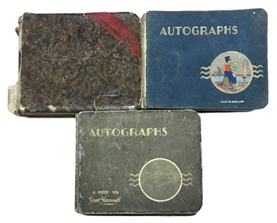 Lot 937 - Three early/mid 20th century autograph books,...