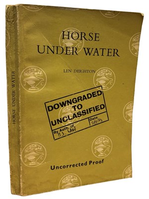 Lot 332 - LEN DEIGHTON: HORSE UNDER WATER, London,...