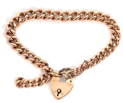 Lot 116 - A 9ct curblink bracelet, each link stamped 9...