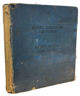 Lot 1218 - ROYAL CANADIAN AIR FORCE - PILOT'S FLYING LOG...