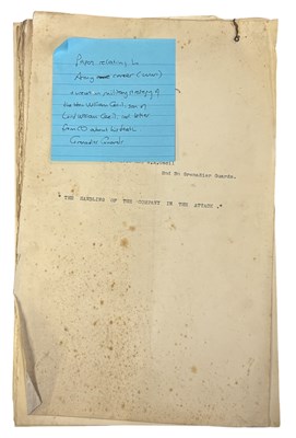 Lot 890 - Archive of papers relating to Army career...