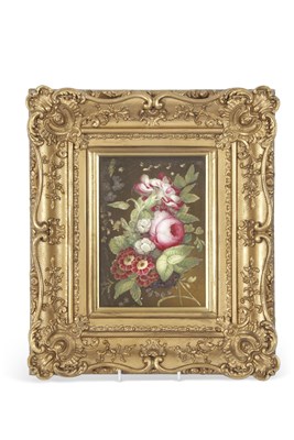 Lot 23 - 19th century English porcelain plaque, painted...