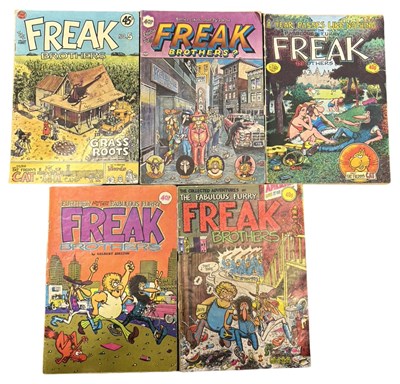 Lot 31 - THE FABULOUS FURRY FREAK BROTHERS, 5 vintage...