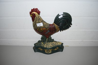 Lot 19 - CAST IRON DOORSTOP FORMED AS A COCKEREL
