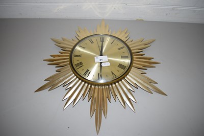 Lot 31 - METAMEC STARBURST WALL CLOCK