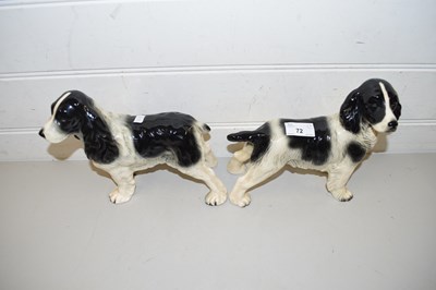 Lot 72 - TWO MODEL SPANIELS