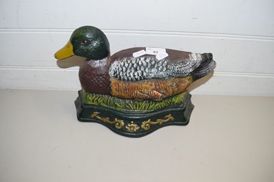 Lot 91 - CAST IRON DOOR STOP FORMED AS A DUCK
