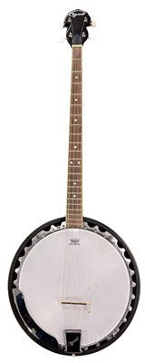 Lot 144 - An Ozark 4-string banjo with Remo head, in...
