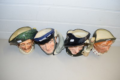 Lot 108 - FOUR ROYAL DOULTON CHARACTER JUGS, 'CAPTAIN...