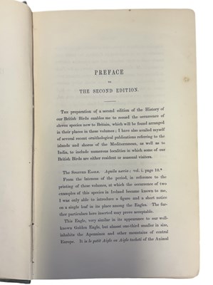 Lot 56 - WILLIAM YARRELL: A HISTORY OF BRITISH BIRDS,...