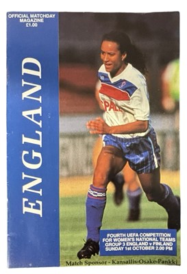 Lot 169 - A football matchday programme for the England...