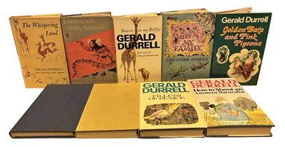Lot 412 - GERALD DURRELL: 9 Titles: A ZOO IN MY LUGGAGE,...