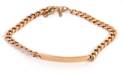 Lot 164 - A curblink bracelet, the curblink style...