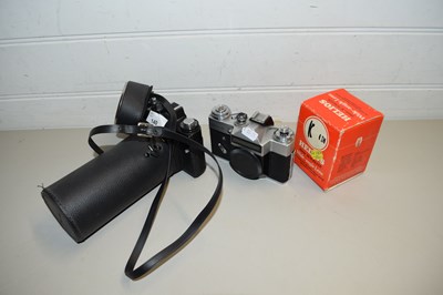 Lot 140 - MIXED LOT COMPRISING TWO ZENIT RUSSIAN CAMERAS,...