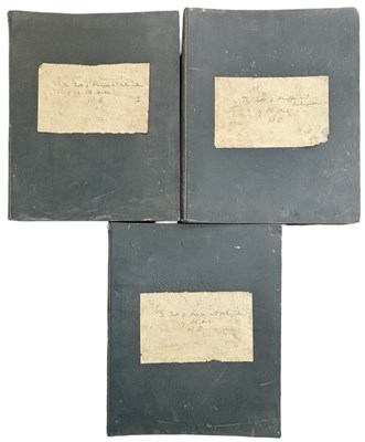 Lot 995 - MANUSCRIPT 3 vol. G R HUNTER RESEARCH BOOKS...