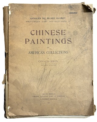Lot 1005 - CHINA. Osvald Siren. CHINESE PAINTINGS IN...
