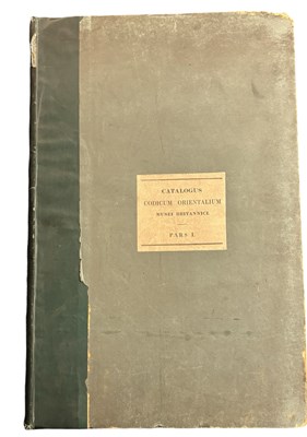 Lot 1008 - CATALOGUE ORIENTAL MANUSCRIPTS BRITISH MUSEUM....