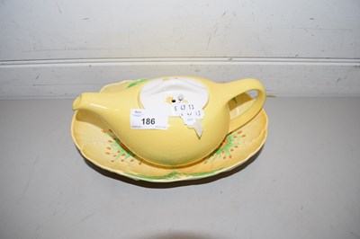 Lot 186 - CARLTON WARE FLORAL DECORATED BOWL AND A...