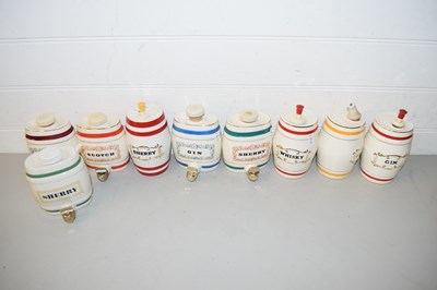 Lot 202 - COLLECTION OF CROWN DEVON AND WADE SPIRIT BARRELS