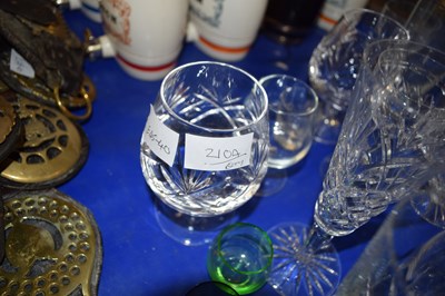 Lot 210A - MIXED LOT VARIOUS CLEAR DRINKING GLASSES