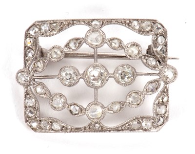 Lot 71 - An early 20th century diamond brooch, the...